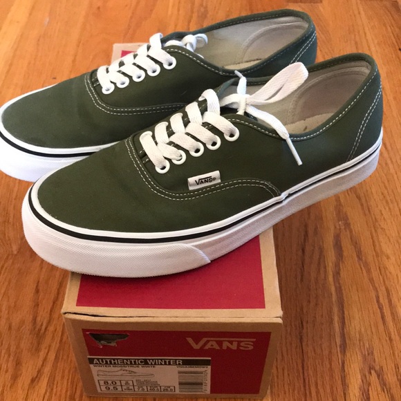 vans authentic winter moss